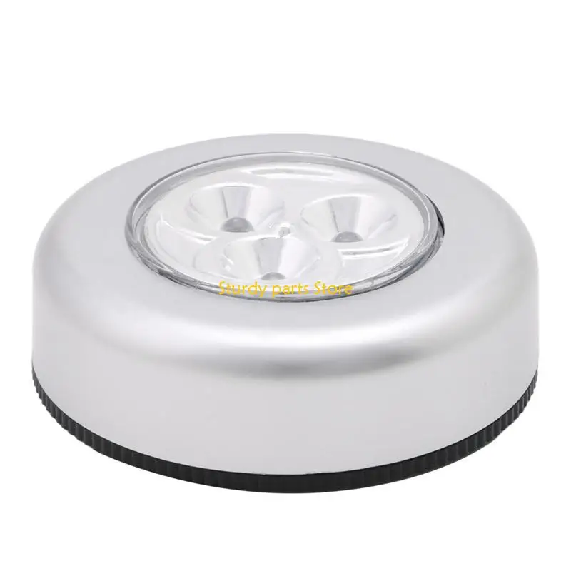 97QC 3 LED Car Home Wall Camping For Touch Push Lamp Battery Luz nocturna alimentada