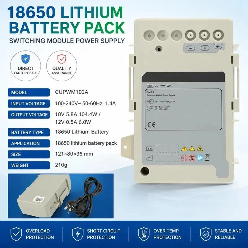 Power Supply CUPWM102A for CU Medical CU-HD1 Defibrillator Replacement Adapter Charger Compatible with