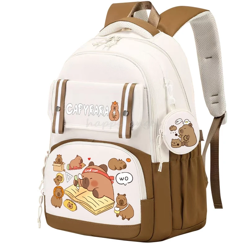 Cute Capybara Backpacks Mochilas aestethic Backpacks for Teenager Canvas Laptop Backpack School Student Kawaii Bag Best Gift