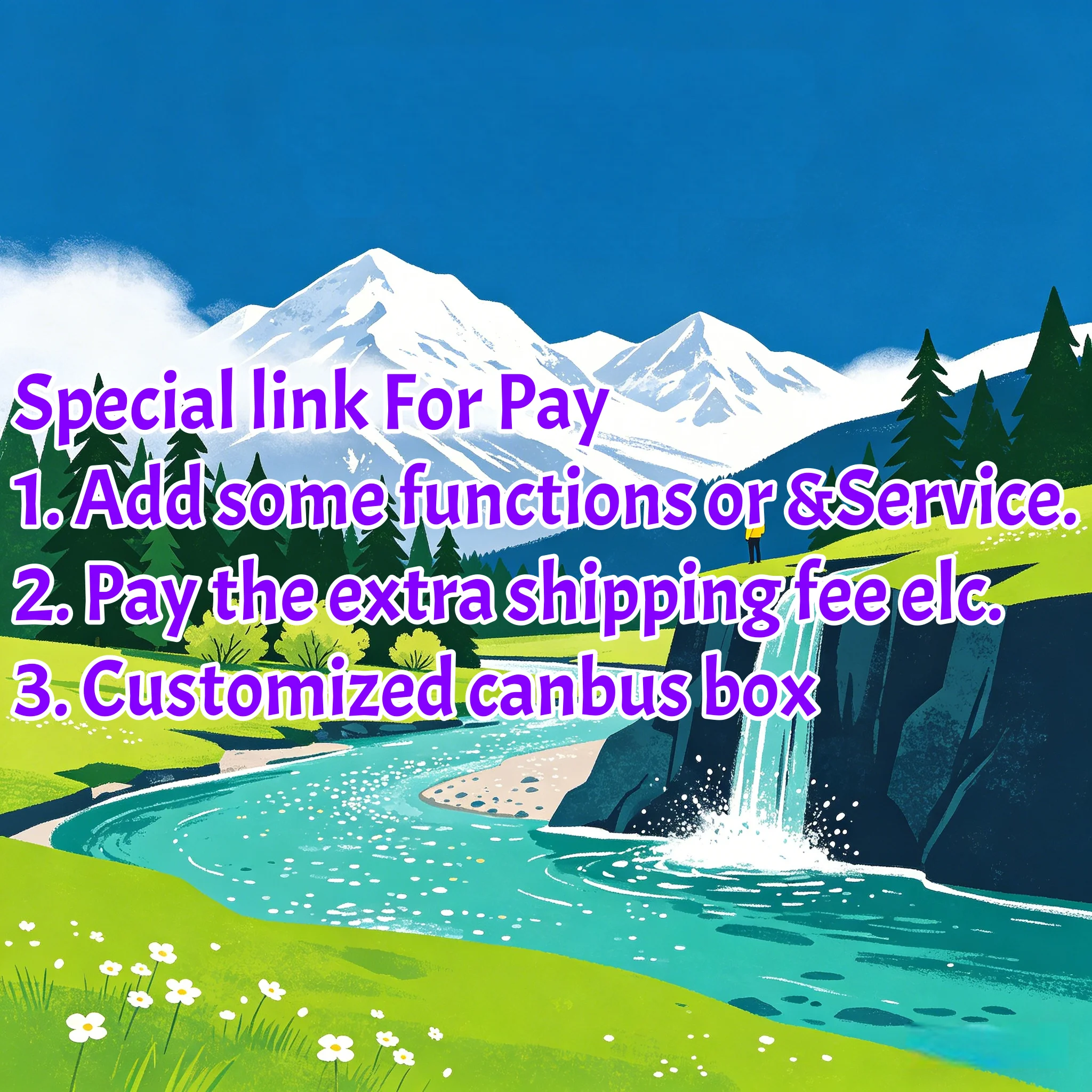 

iii Special Link for Our Customers to pay the extra fee or Built-in 360 chip or Customized CANBUS decoder