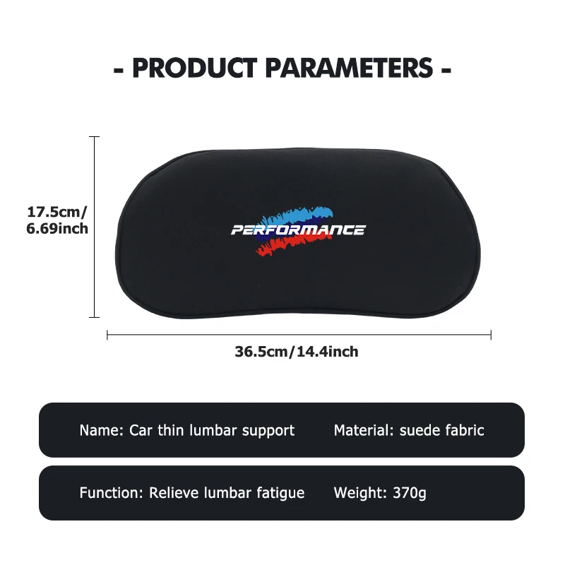 Suede Car Headrest Lumbar Neck Pillow Support Accessories For BMW E91 E92 E93 E60 F10 F30 E39 E36 E87 X3 X5 E70 E46 E90 view 6