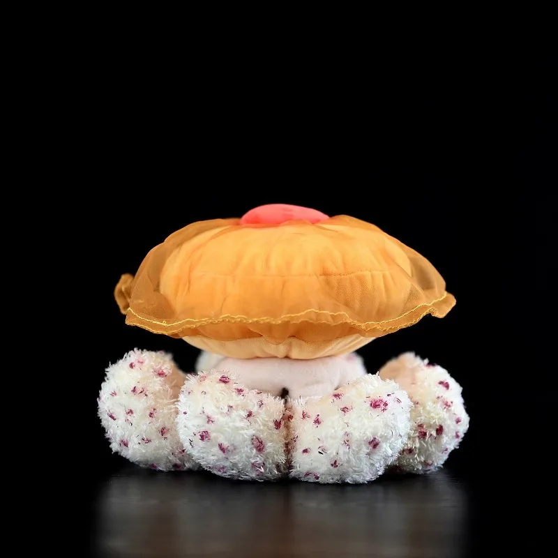 Adorable Fried Egg Jellyfish Plush Toy -Cute & Soft Yellow Jelly Stuffed Animal, Unique Marine Friend Gift for Kids & Sea Lovers