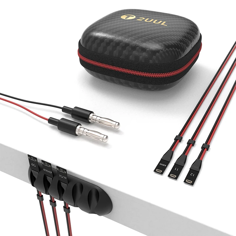 2UUL Ultra Soft Power Line per iPhone 14 13 Pro MAX 13 Mini 12 11 11Pro 7 8 8P X XS Max DC Power Supply Control Test Cable Tools