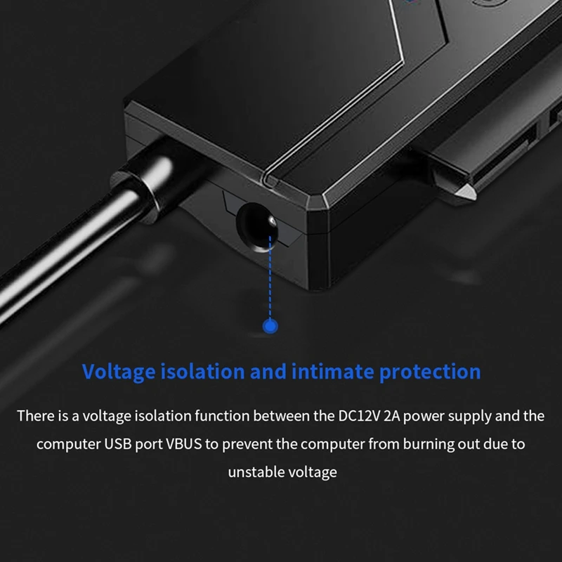 Kabel USB 3.0 do Sata Adapter Sata III do Usb 3.0 Obsługa zewnętrznego dysku twardego 3,5 2,5 cala HDD SSD do 6 Gb/s