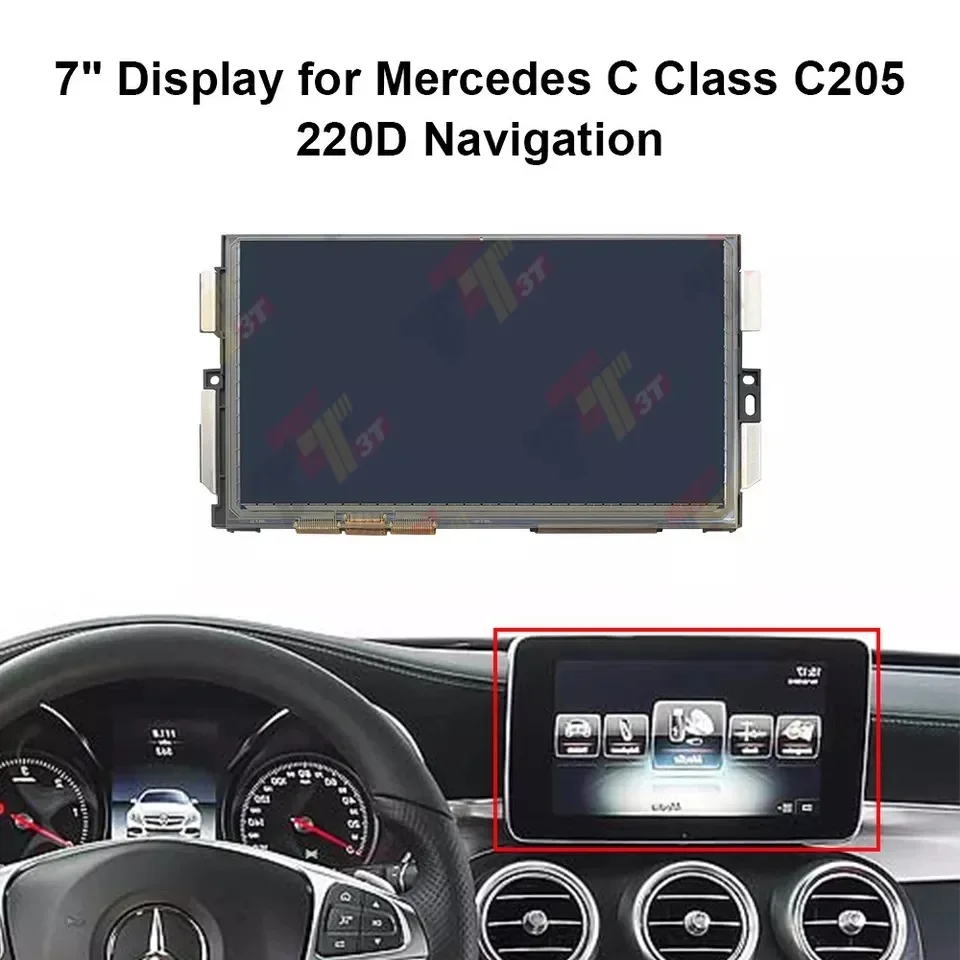 

Dashboard LCD 7" Display for Mercedes C Class C205 220D Navigation Screen