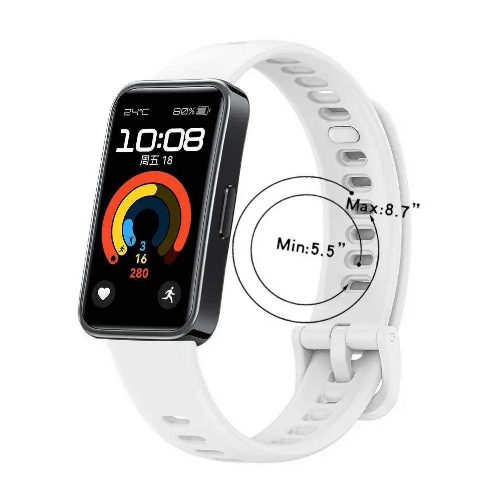 New Silicone Watch Strap Breathable Replacement Bracelet Accessories Smart Watch Watchband for Huawei Band 9/8