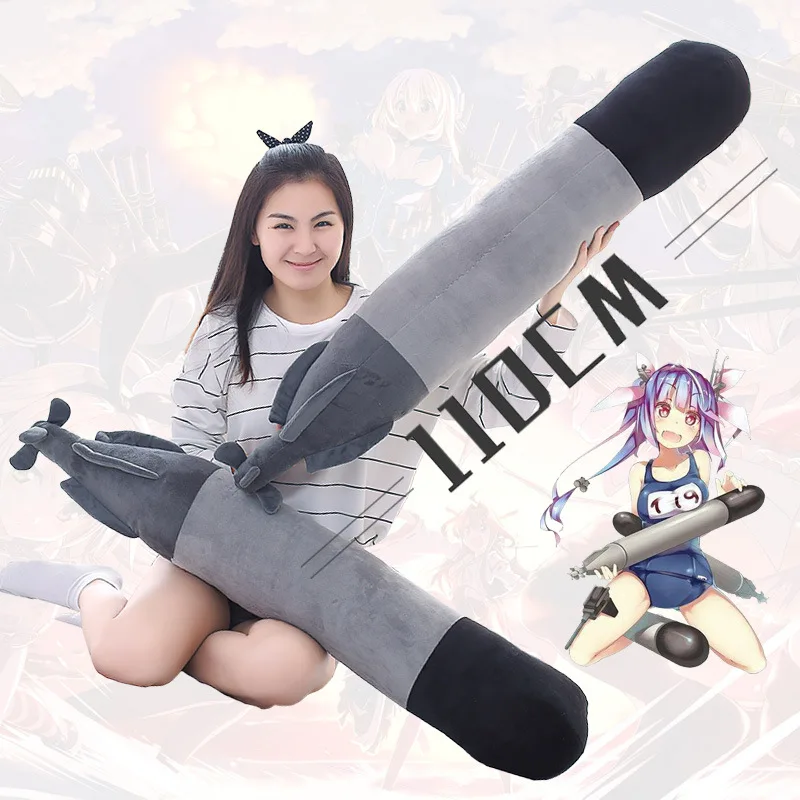 

Anime Game Fleet Collection Creative Torpedo 110cm Plush Pillow Yi19 Sofa Cushion Home Decoration Throw Pillow Stuffed Toy Gift