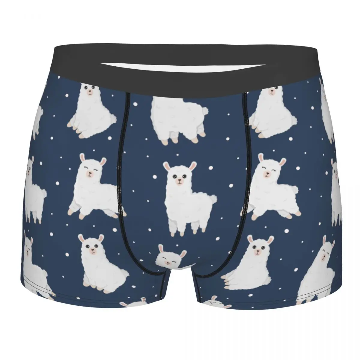 

Man Llama Alpaca Underwear Fashion Boxer Shorts Panties Homme Polyester Underpants
