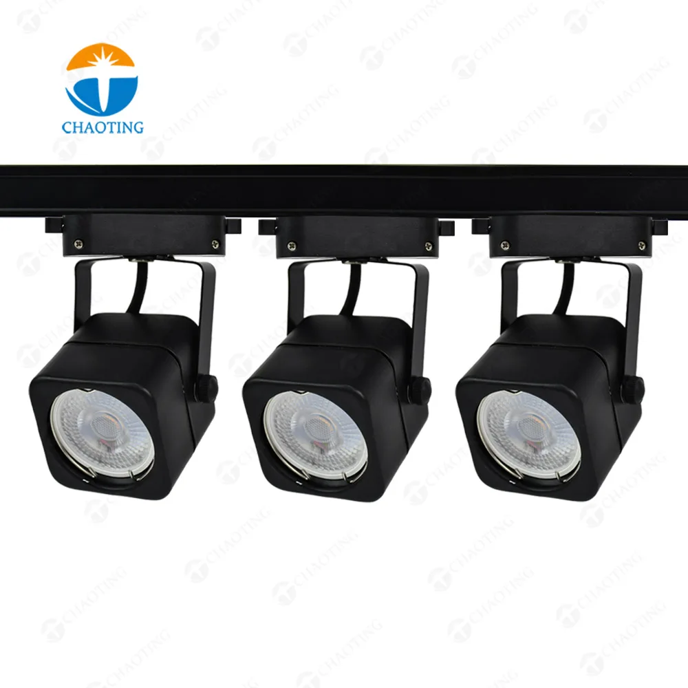 Linear Ceiling Lighting System Adjustable Commercial Led Spot Track Gu10 Spotlight Fixture Track Light Housing For Clothing Shop