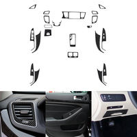 Car Styling Accessories For Kia Cadenza K7 2013 2014 2015 2016 Carbon Fiber Interior Decorative Stickers Protection Cover Trim