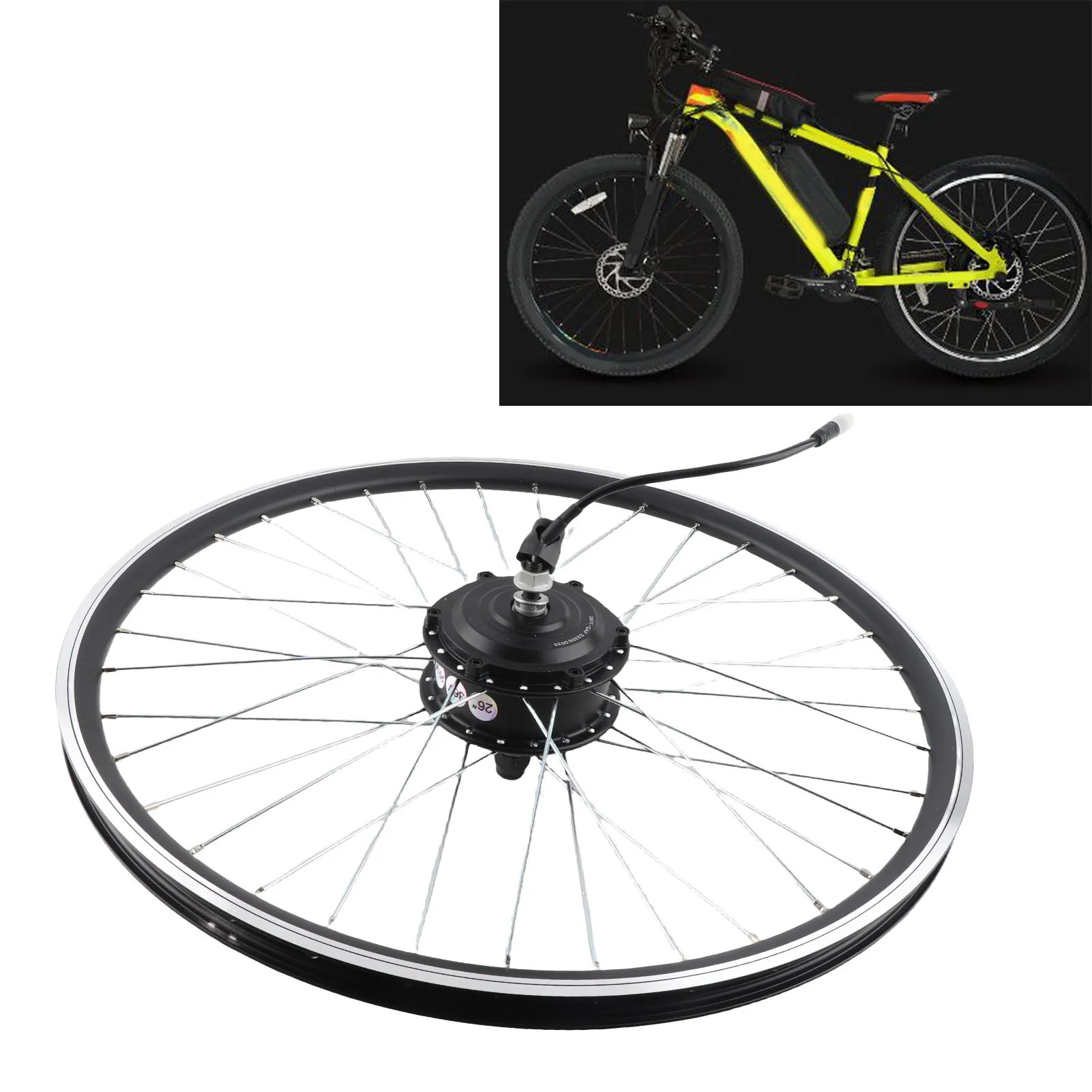 

Комплект для переоборудования электровелосипеда с передним мотор-колесом 36В 250Вт 26 дюймов и водонепроницаемым ЖК-дисплеем IP65