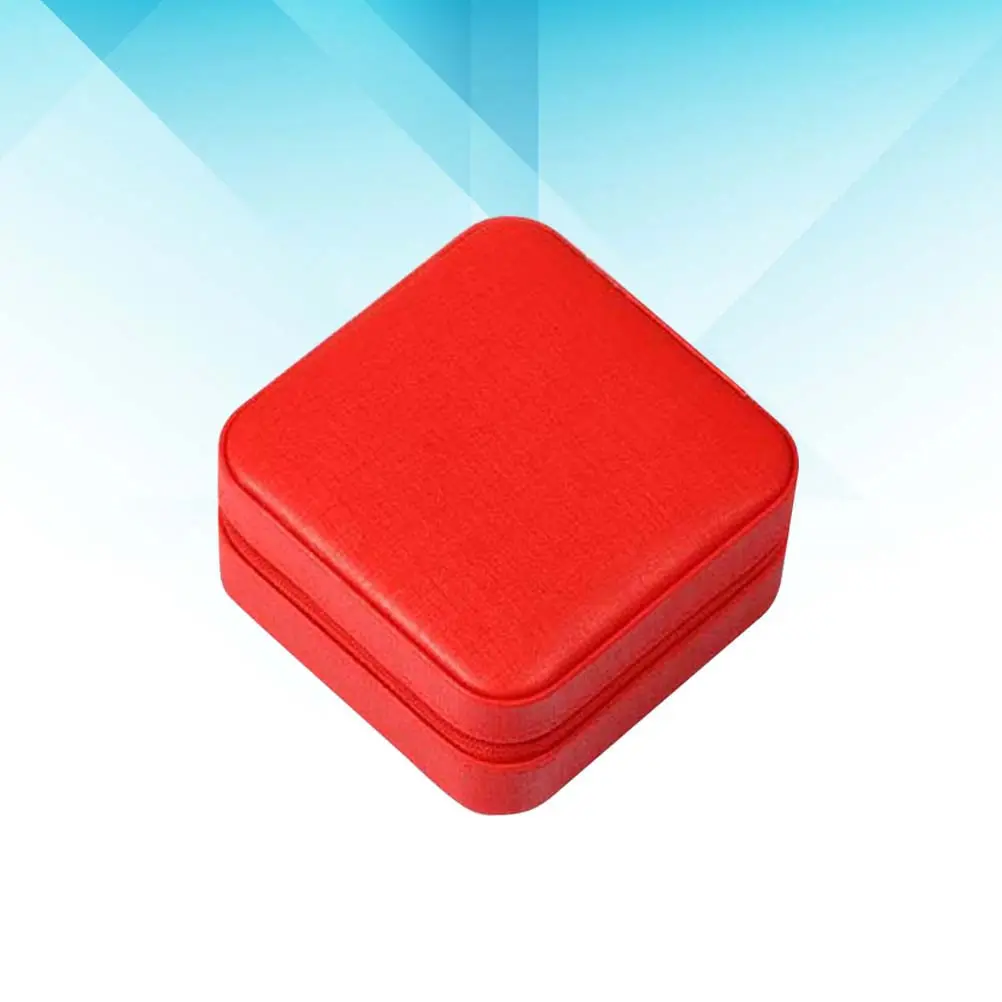 

Portable Small Jewelry Box PU Multifunction Travel Storage Organizer Case for Rings Necklaces Earrings Jewelry Organizer