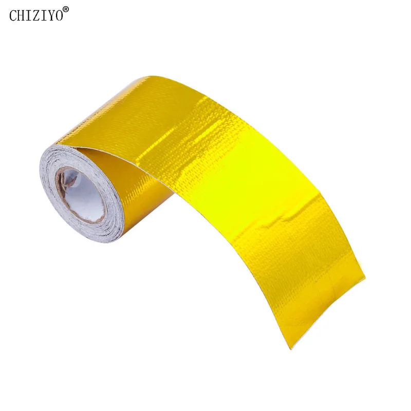 5/10m Exhaust Pipe Insulation Tape Engine Compartment Heat Shield Wrap Reflective Heat Barrier Self Adhesive Foil Tape