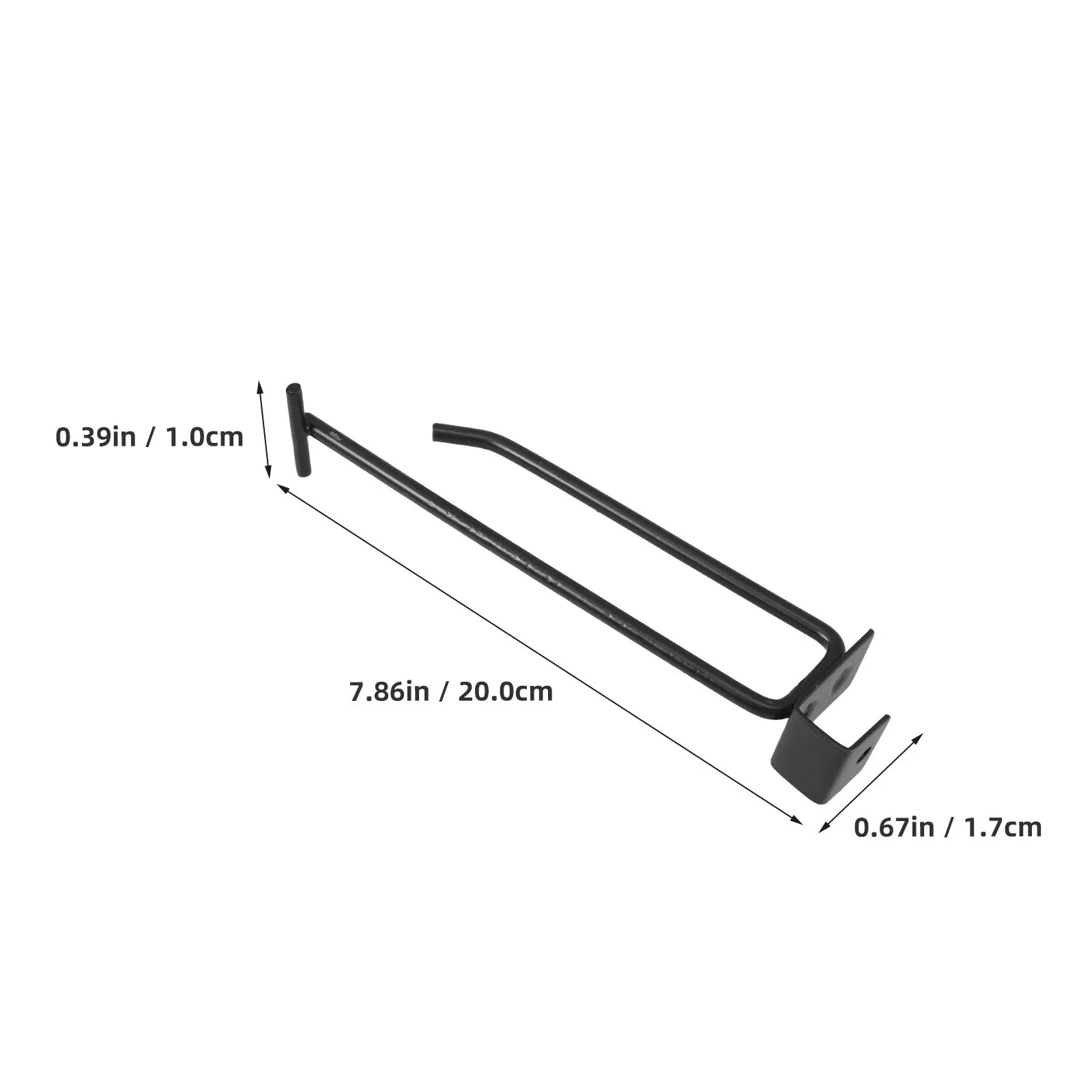 5Pcs Heavy Duty Storage Rack Hooks Metal Hanging Hooks for Supermarket Shelves Snacks Jewelry Multipurpose