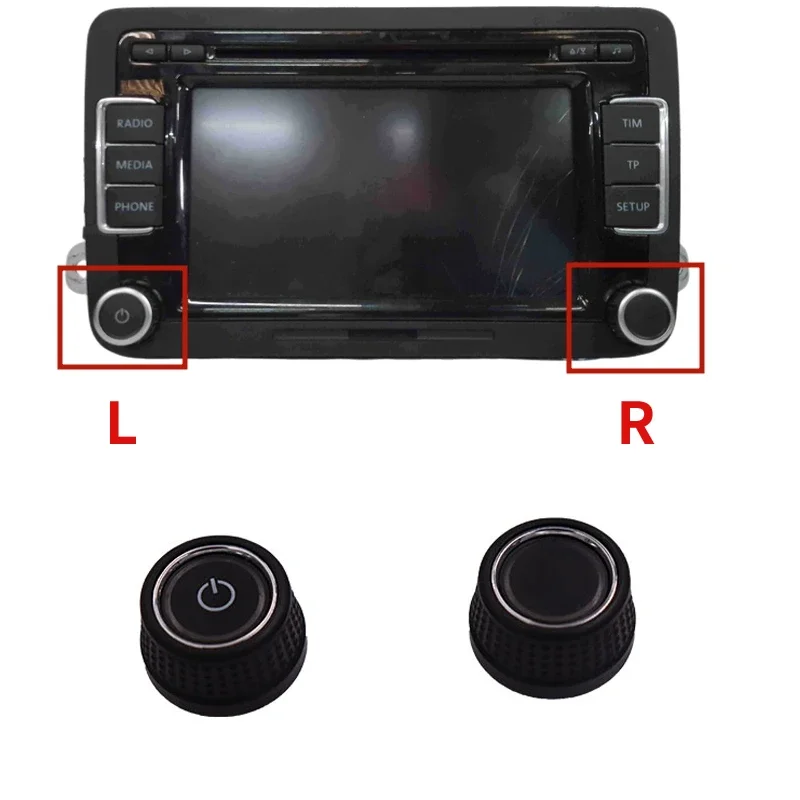 Car RNS315 CD Player Switch Rotating Button Volume Adjustment Knob For Volkswagen VW Tiguan Sharan Magotan B7 Scirocco CC Beetle