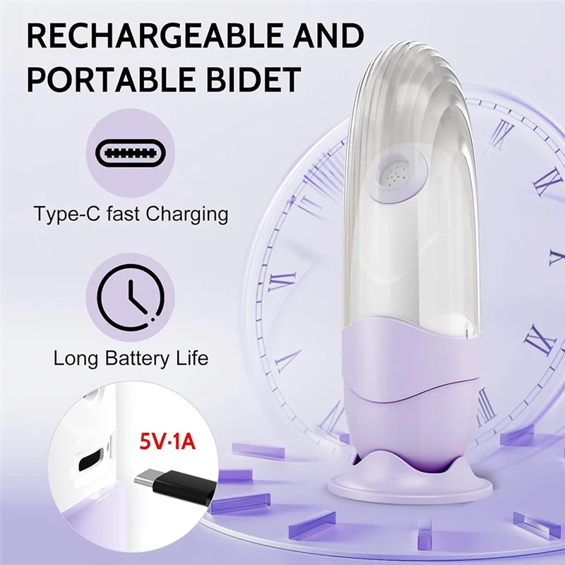 نظافة مرحاض التخييم مع بيديت محمول للسفر، بخاخ نفاث صغير محمول باليد، أوضاع لطيفة وعالية الضغط