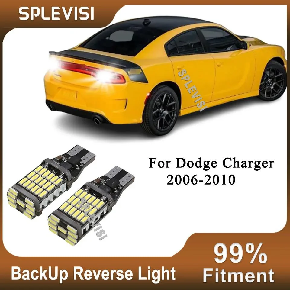 2x 12v LED Bulb Reverse Lights Back Up Light White Clear White Luz For Dodge Charger 2006-2010 2006 2007 2008 2009 2010