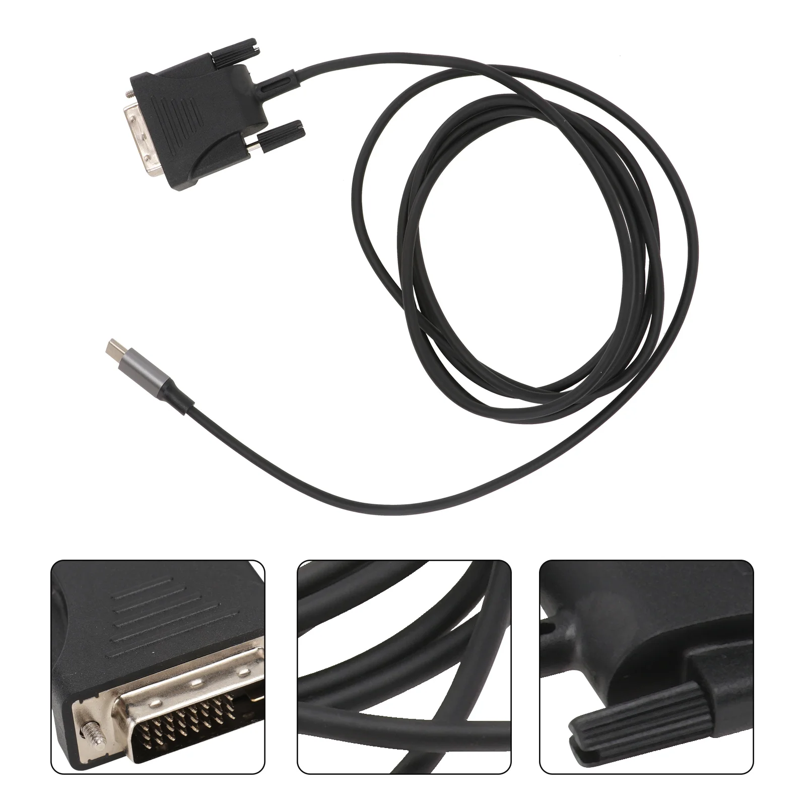 محول عالي السرعة من النوع C إلى كابل Usb3.1 بسرعة 10 جيجابت في الثانية لجهاز عرض شاشة كابل من النوع C سلك فيديو متين من مادة PVC عالي الدقة