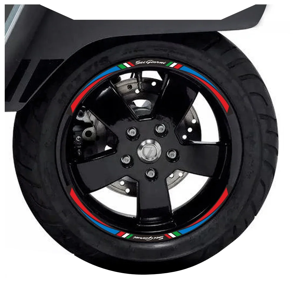 For Piaggio Vespa GTS 300 Sei Giorni II Edition Rim Decals Scooter 12