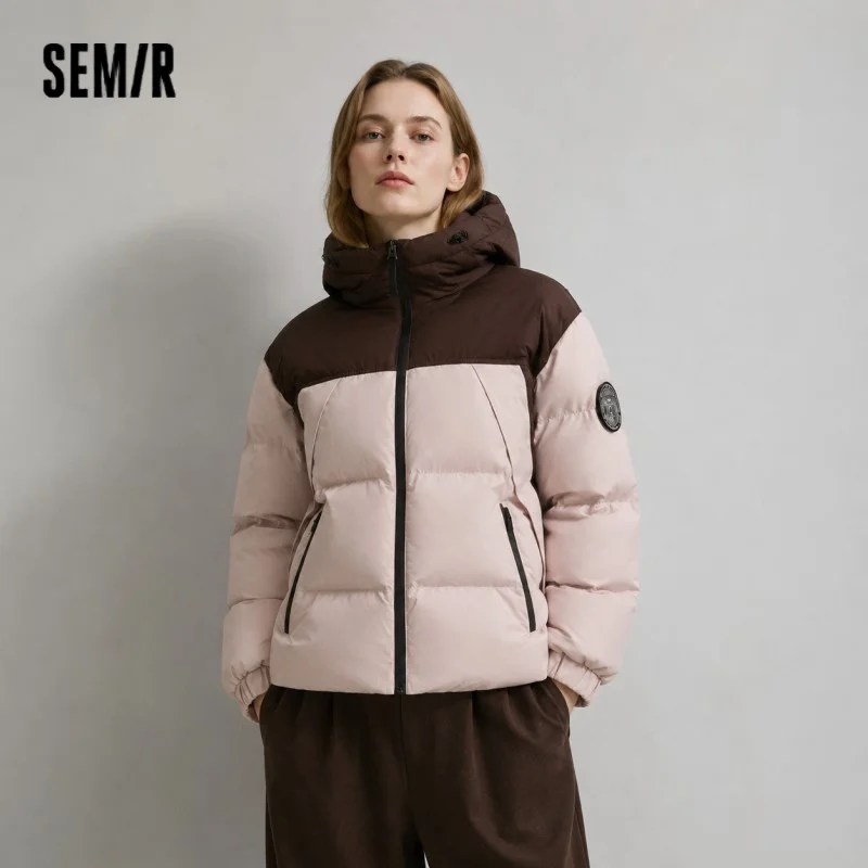 Semir Down Jacket Women 2026 New Winter Three-Resistant Outerwear Warm Versatile Fashion Winter Clothing