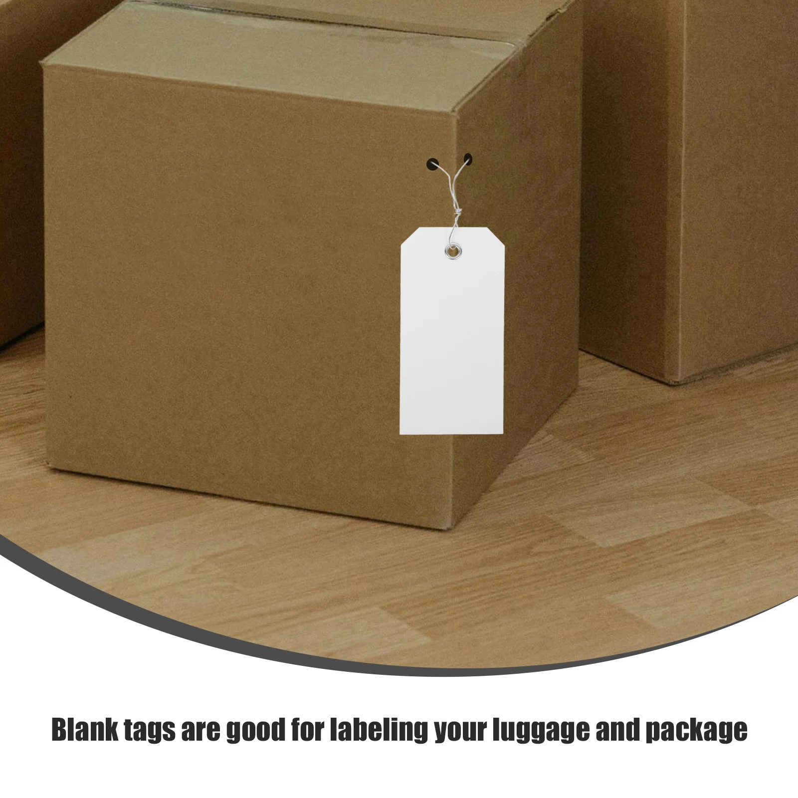 100pcs Blank Shipping Tags Pvc Luggage Tags Travel Suitcase Backpack Identification Wire Writable Reusable Sturdy