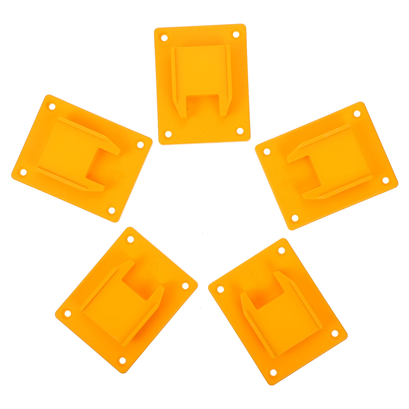 

5pcs Power Tool Holder Dock Mount Hanger Rack For 20V Drill Wall Bench Suitable All Tools ABS Plastic