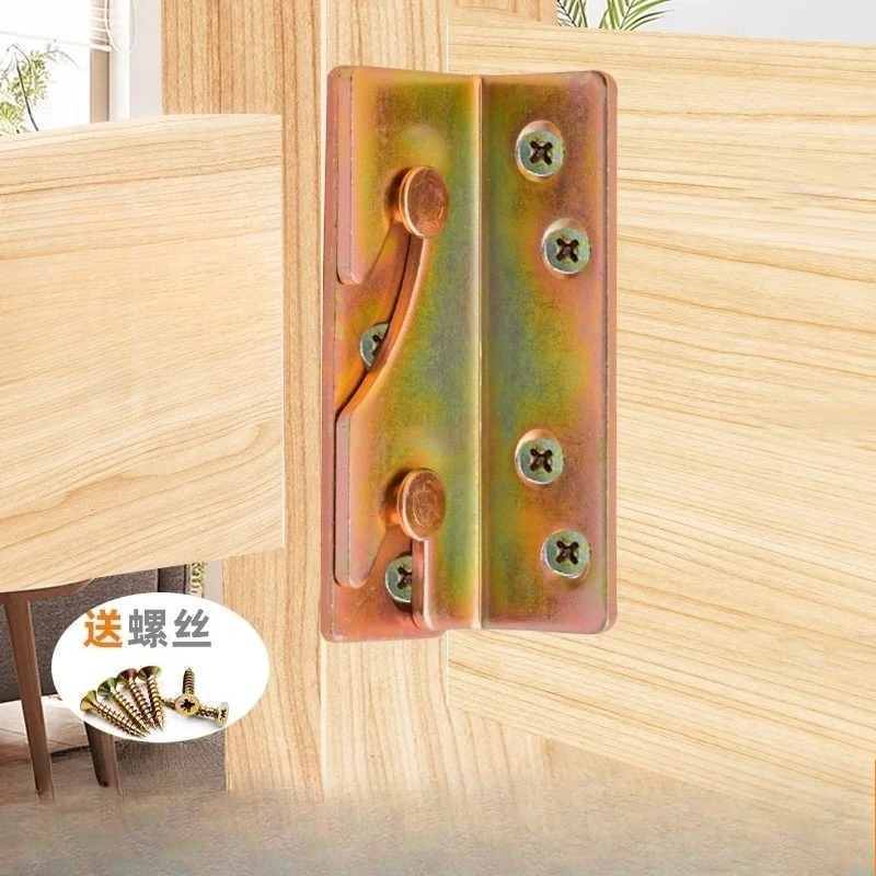 3mm Heavy-Duty Bed Connectors with Ultra-Thick Hinges - High-Quality Hook Accessories for Robust Bed Assembly