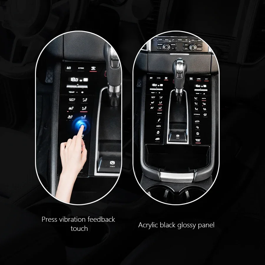 For  Macan 2014-2021 (95B.1 /95B.2) Center Console Gear Shift Panel Interior Decorative Accessories