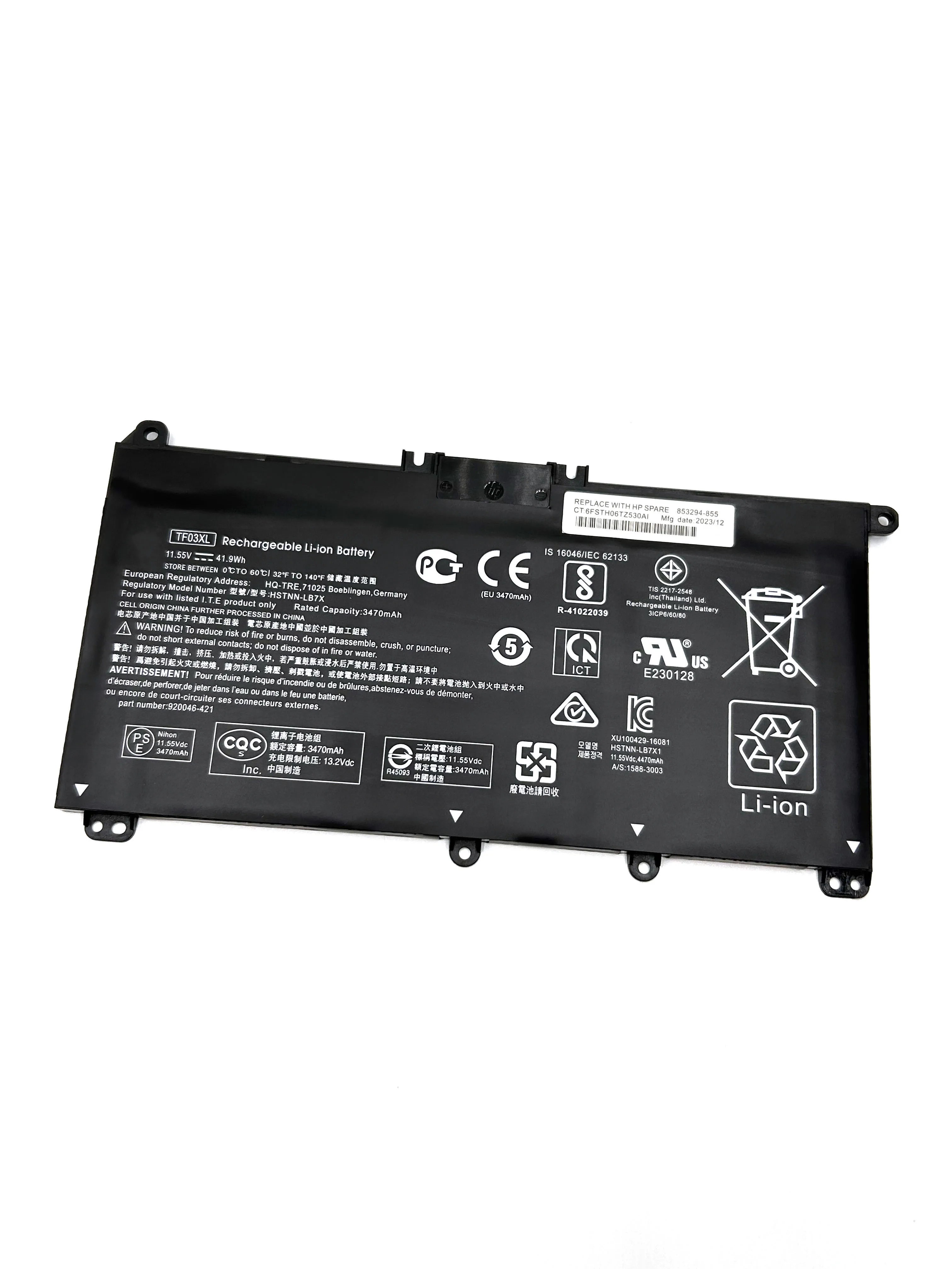 TF03XL بطارية الكمبيوتر المحمول ل جناح HP 14-BF 15-CC15-CD 17-AR007CA 17-AR050WM HSTNN-UB7J TPN-Q188 Q190 Q191 920046-541 #2