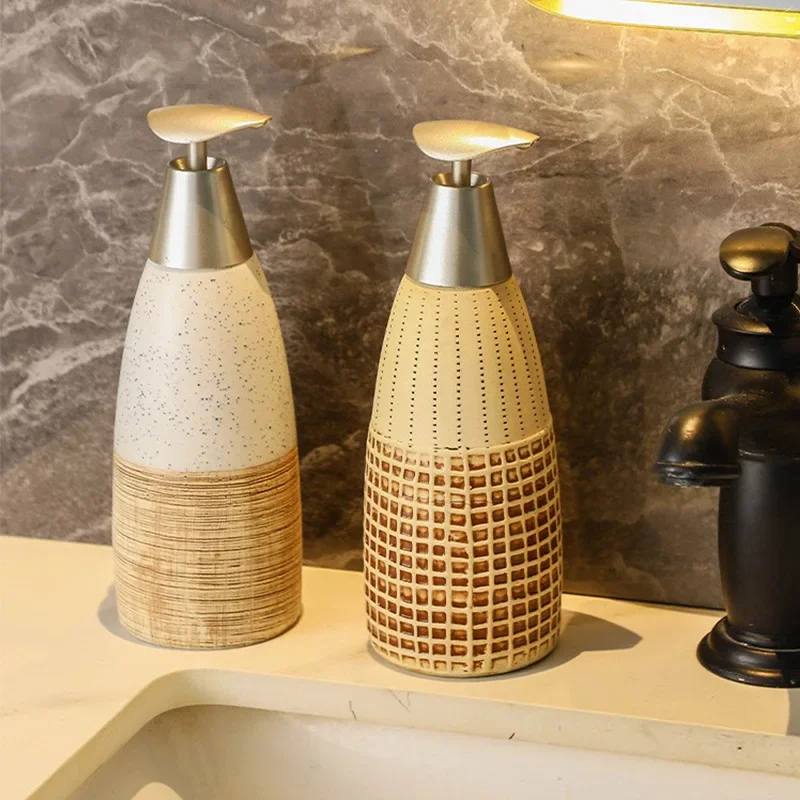 Ceramic Shower Gel Bottle  Lotion Bottle Hand Sanitizer Bottle Soap Dispenser Lotion Container Bathroom Accessories Products