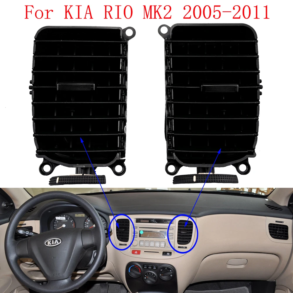 

A/C Air Vent Outlet Car Interior Front Dash Center Console For KIA RIO MK2 2005-2011 1g97410000 1G97420600 Outlet Vent