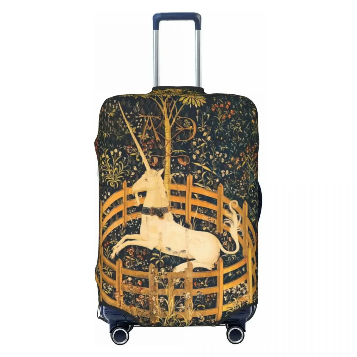 The Unicorn Rests In A Garden  Luggage Protective Dust Covers Elastic Waterproof 18-32inch Suitcase Cover Travel Accessories