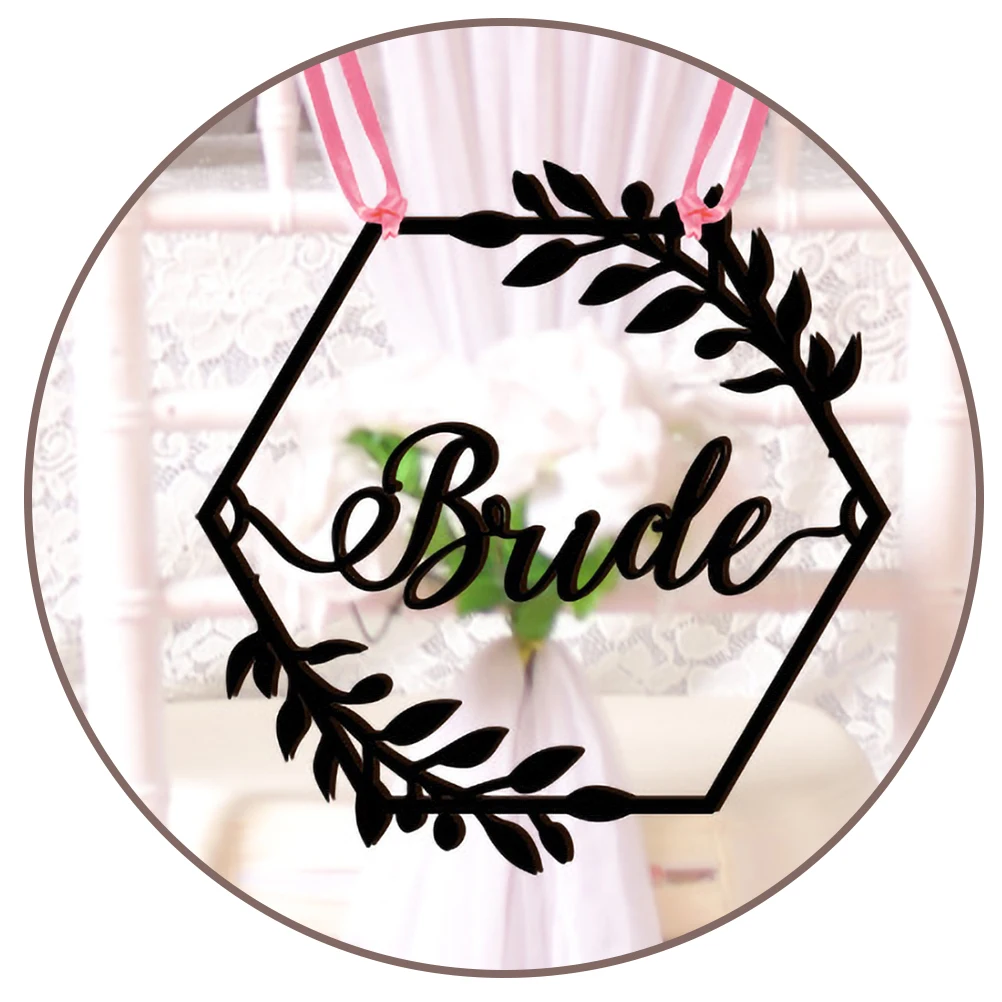 

Wedding Chair Decorations Wood Bride Groom Signs Ceremony Reception Country French Autumn Engagement Party Bridal Shower