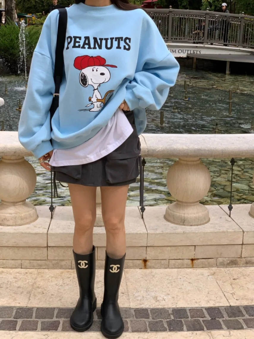 กระโปรงทรงเอ สไตล์เกาหลีใหม่ ฤดูใบไม้ร่วงต้นปี 2025  ทำงานได้หลากหลาย  กระโปรงยาวทรงเอ  ดีไซน์เก๋  สีพื้น