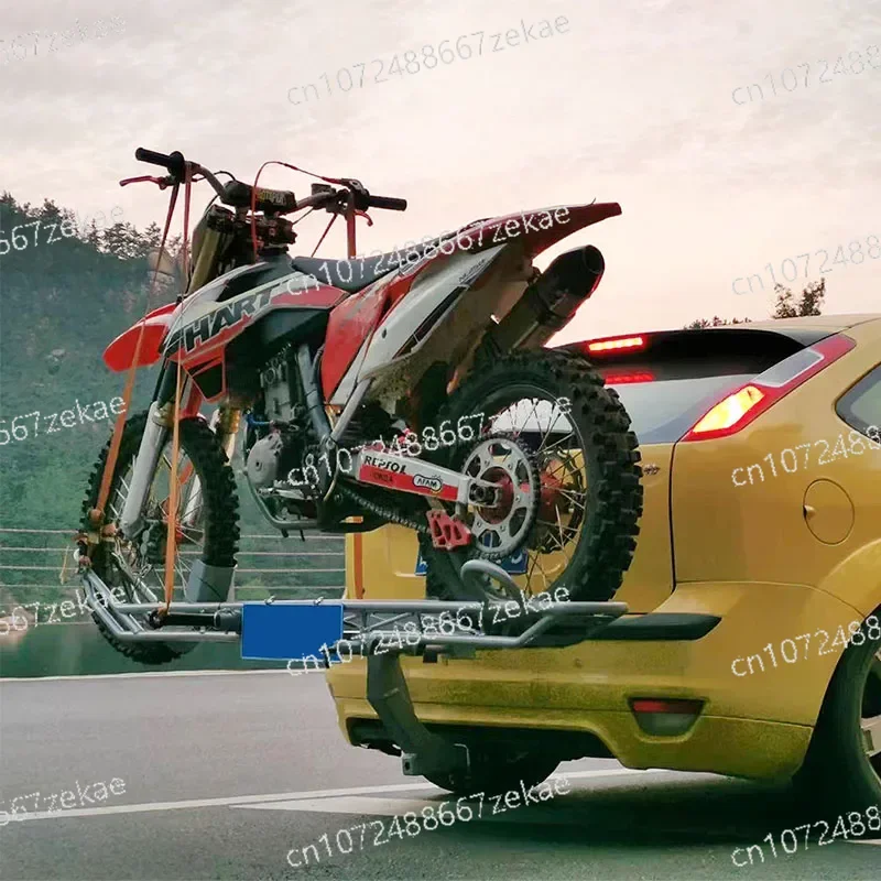 Car Motocross Motorcycle Rack Trailer Rear Hanger Portable Motorcycle Back Rack Motocross Motorcycle Rack