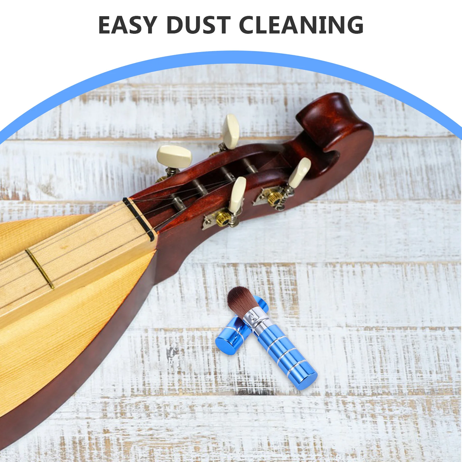 Compact Dulcimer Groove Cleaner Brush Portable Lightweight Efficient Dust Removal Tool for Groove Cleaning and Maintenance