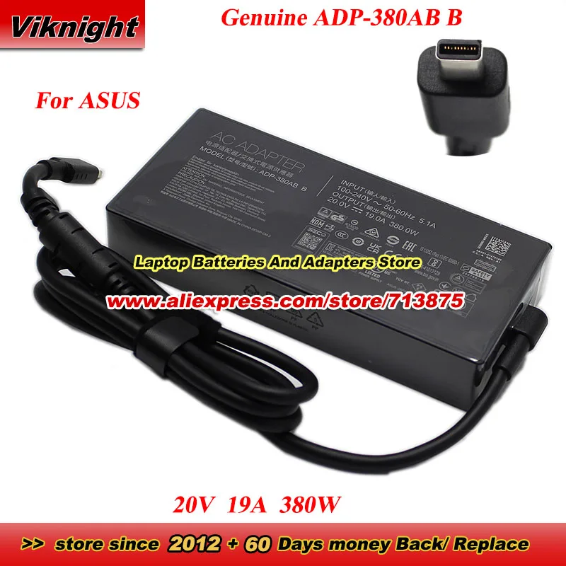

Genuine ADP-380AB B 20V 19A 380W AC Adapter for ASUS ROG Strix G18 2025 G815LX RTX5090 G815LW G835LR G835LW G615LW G635LX Laptop