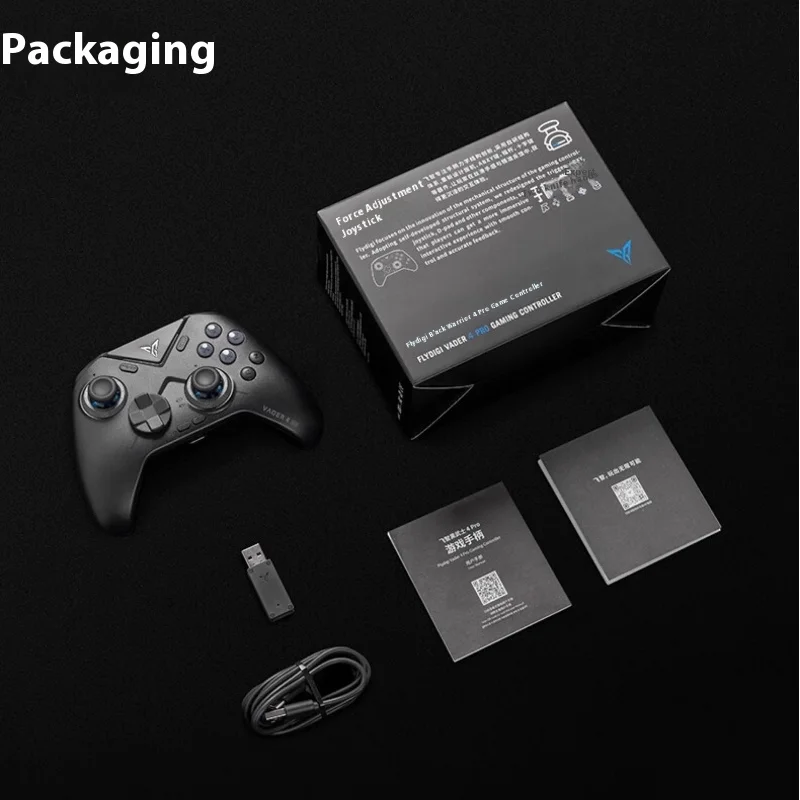 Flydigi Vader4 PRO Wireless Gaming Controller 1000 Hz Kraft Schalter Trigger RGB Echte Vibration Elite APEX 4 Gamepad für PC Switch2