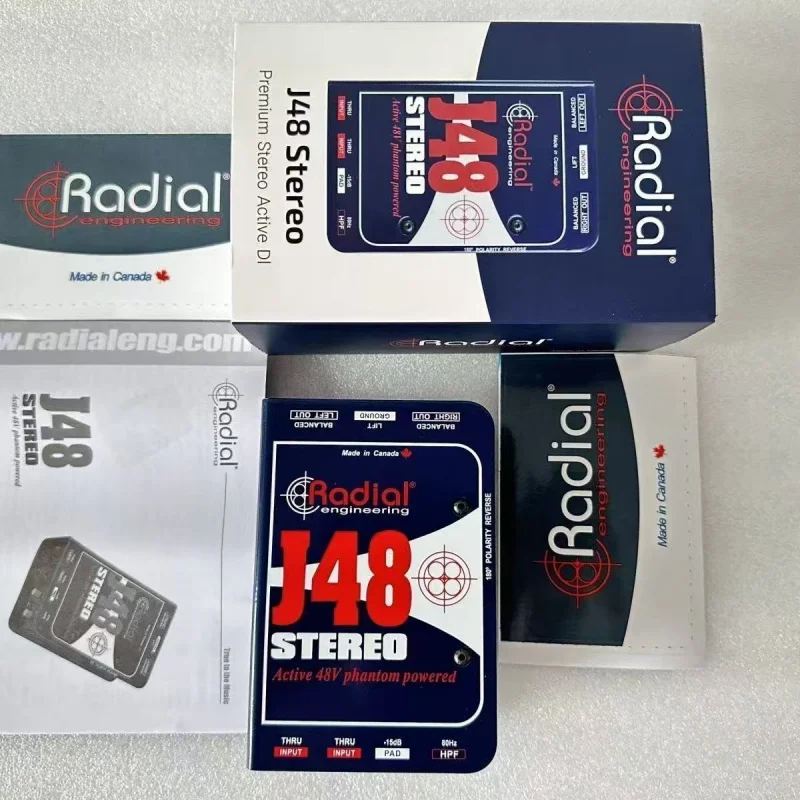 معالجة إشارة الجيتار الاحترافية: صندوق DI نشط J48/ستيريو PRO48 الشعاعي الكندي #3