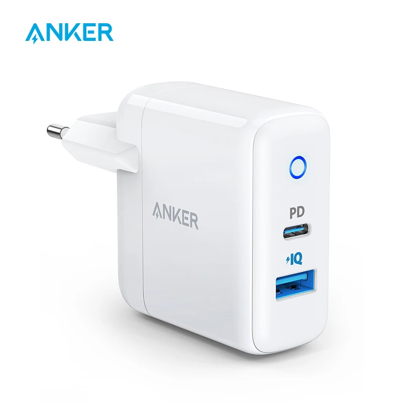 Anker phone charger PowerPort PD 2 30W 2 Port Fast Charger with 18W USB C Power Adapter for iPhone 12 for Xiaomi for Huawei