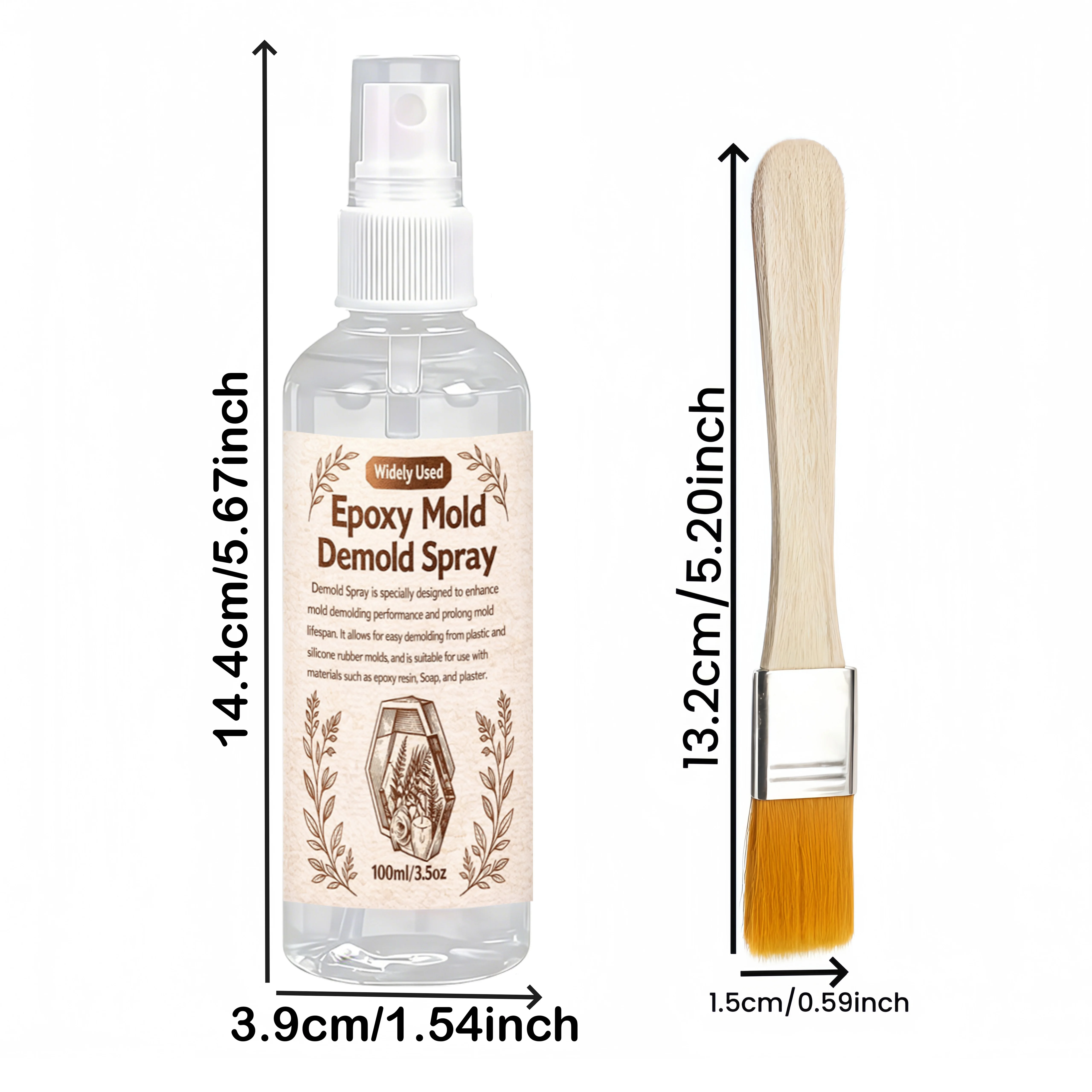 Silicone Release Spray, Epoxy Release Spray Strong Mould Fast Drying Non-Stick Release Extends Mould Life Easy to Clean Widely