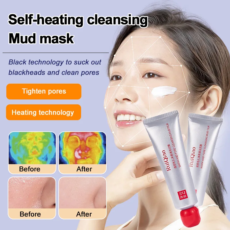 Multi-Purpose Warm Pore Clarifying Cleansing Mud Mask cleanses pores, blackheads and acne, controls oil and hydrates