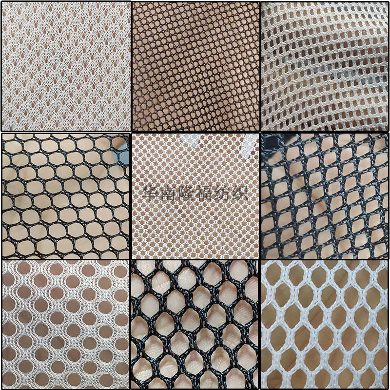 Diamond Wear-resistant Mesh Fabric By The Meter for Shoes Bags Sports Dress DIY Clothes Sewing Upholstery Cloth Fishing Plain