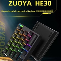 ZUOYA HE30 One-handed Magnetic Switch Keyboard Wired Hot-Swap RGB Low Delay Fast Trigger Custom FPS Gaming Mechanical Keyboard