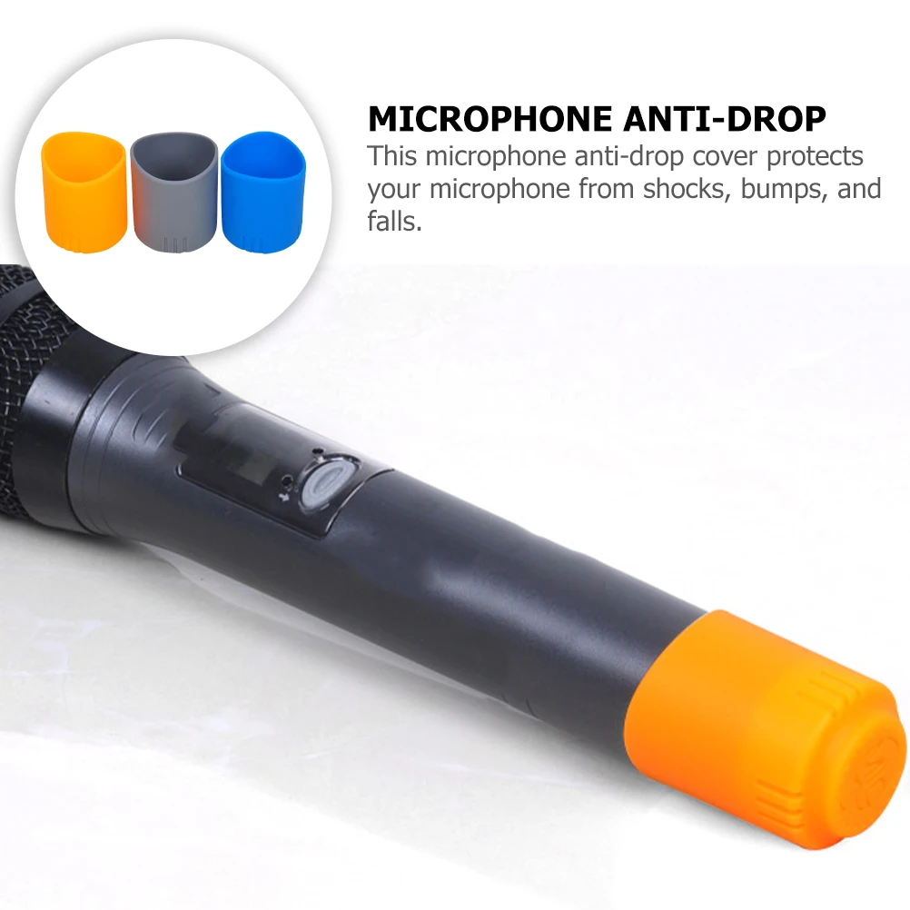 

6Pcs Premium Silicone Microphone Protector Shockproof Anti-Fall Cover for Wireless Mic Tough Wear Resistant Simple Quick Setup
