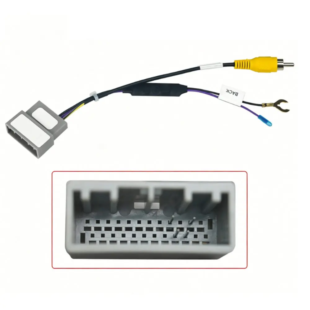 24 Pins Adapter Car Video Input Wire RCA Cable Harness For Honda Crider CITY Jazz CR-V HR-V XR-V CRV HRV XRV Vezel OEM Camera