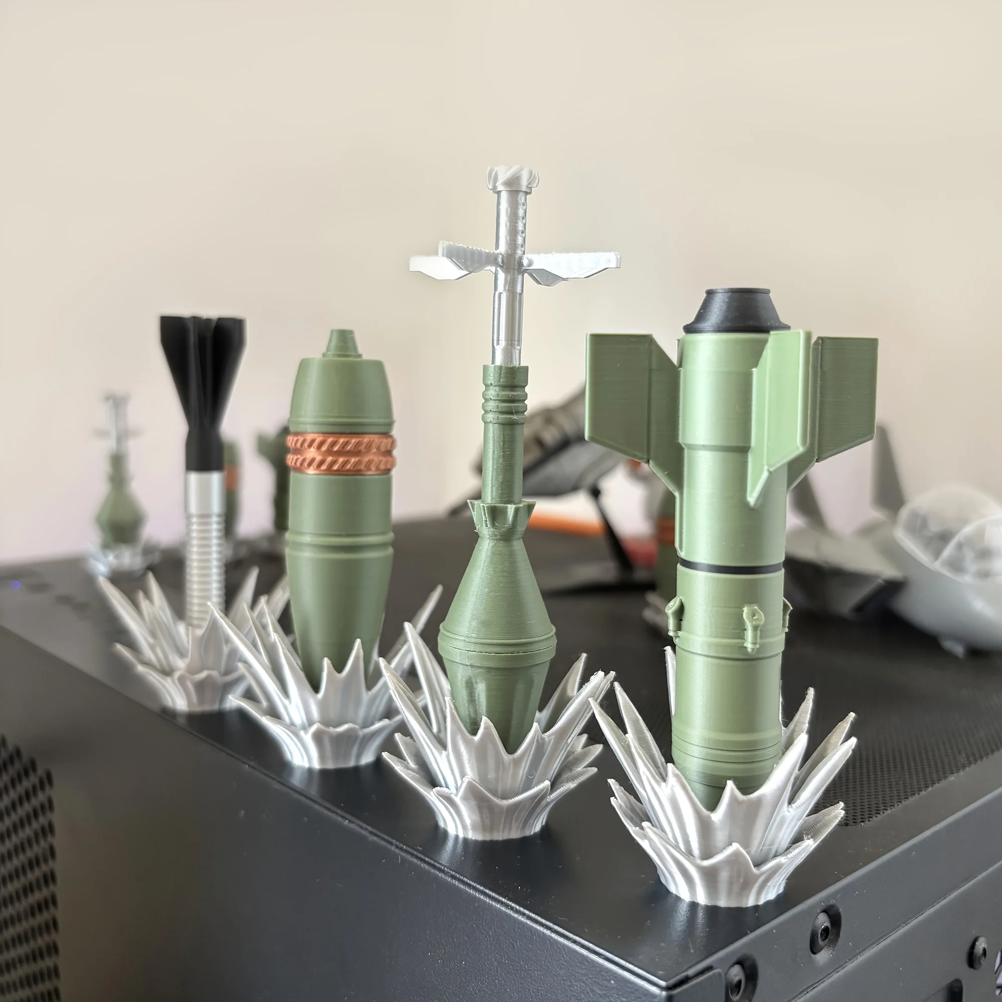 Rocket Launcher Model - High-Precision 3D Printed with Armor-Piercing Sabot Rounds, Military Equipment Model