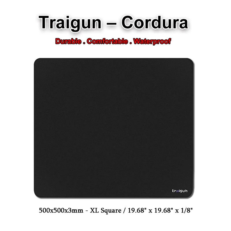500x500x3mm X-Raypad Traigun Gaming Mousepad – Black
