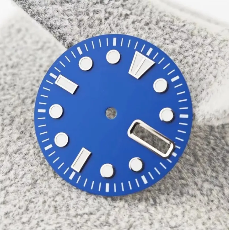 NH36 Watch Dial Luminous BGW9 Dial 4R36 Watch Case DIY Modification Literal Diving Machinery Watch Accessories 28.5mm