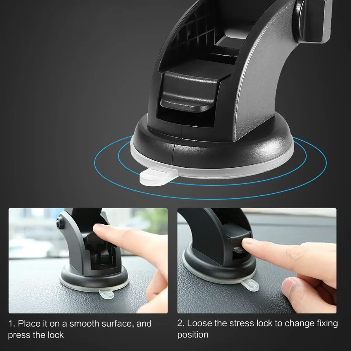 Car Phone Holder Long Rod Telescopic Dashboard Suction Cup Type Car-mounted Creative Adjustable Navigation Bracke car holder